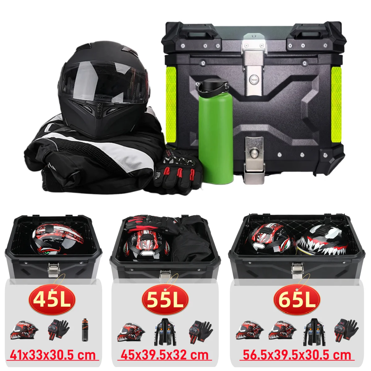 Caja trasera moto impermeable liberación rápida para perros y gatos - imagen 2