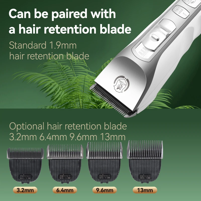 Fenice-cortadora de pelo para perros, cortadora de pelo para mascotas, juego de afeitadora, recargable, profesional, inalámbrica - imagen 5