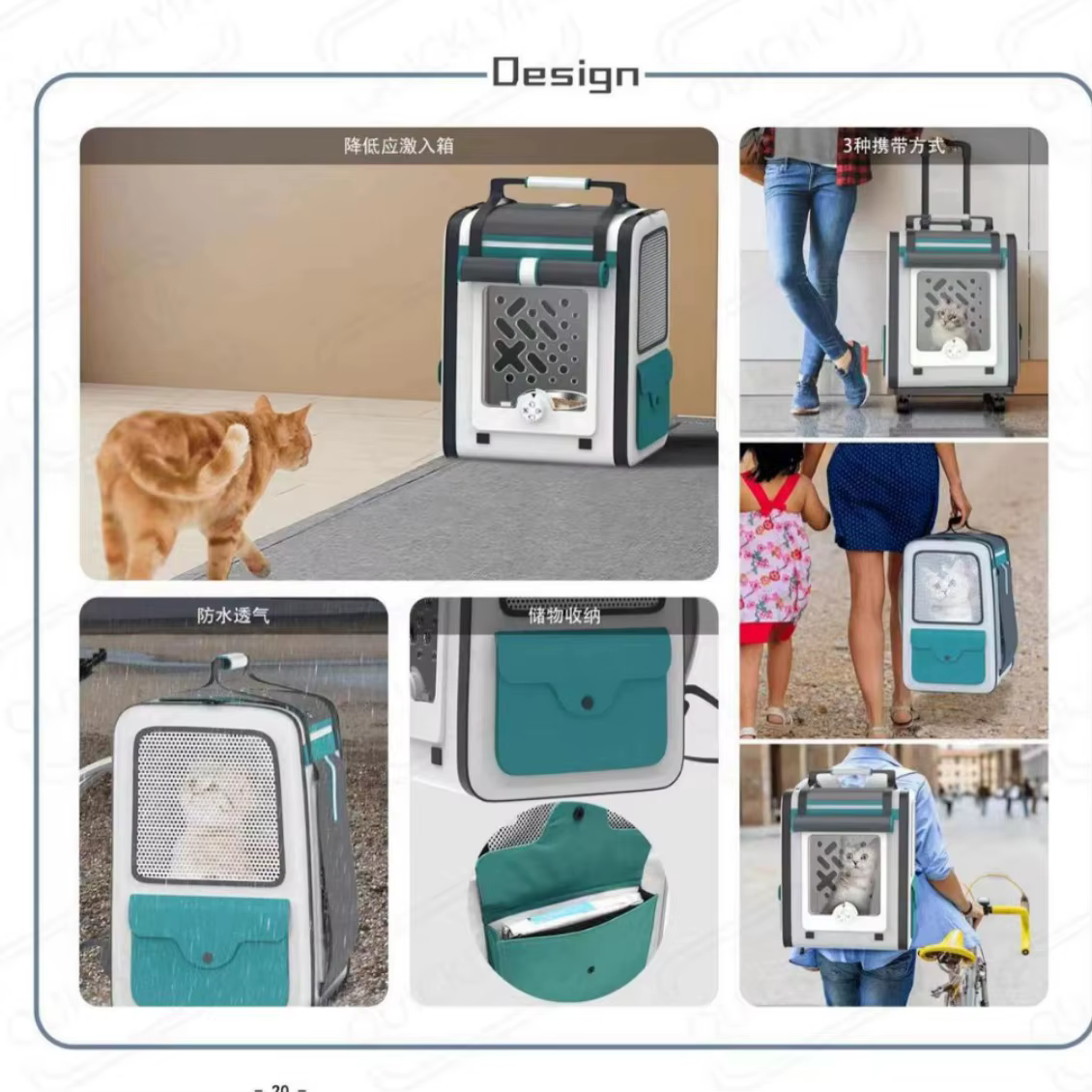 Bolsa de viaje multifuncional para gatos – Mochila y nido amplio - imagen 2