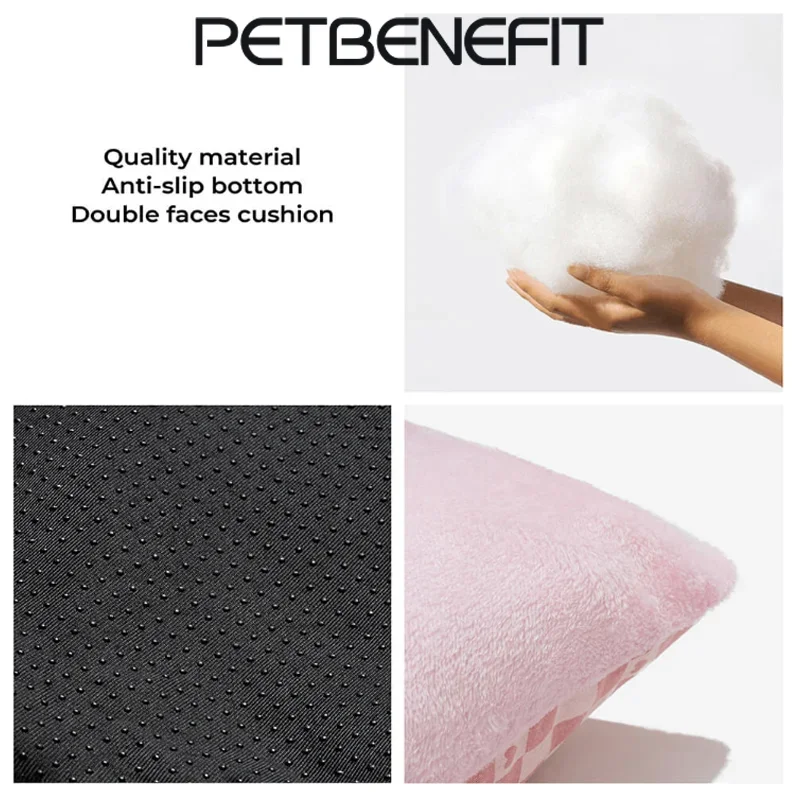 Asiento de coche portátil para perros y mascotas, portadores antideslizantes con Control Central, caja de reposabrazos segura para coche, perrera elevadora para perros pequeños y gatos, viaje - imagen 5