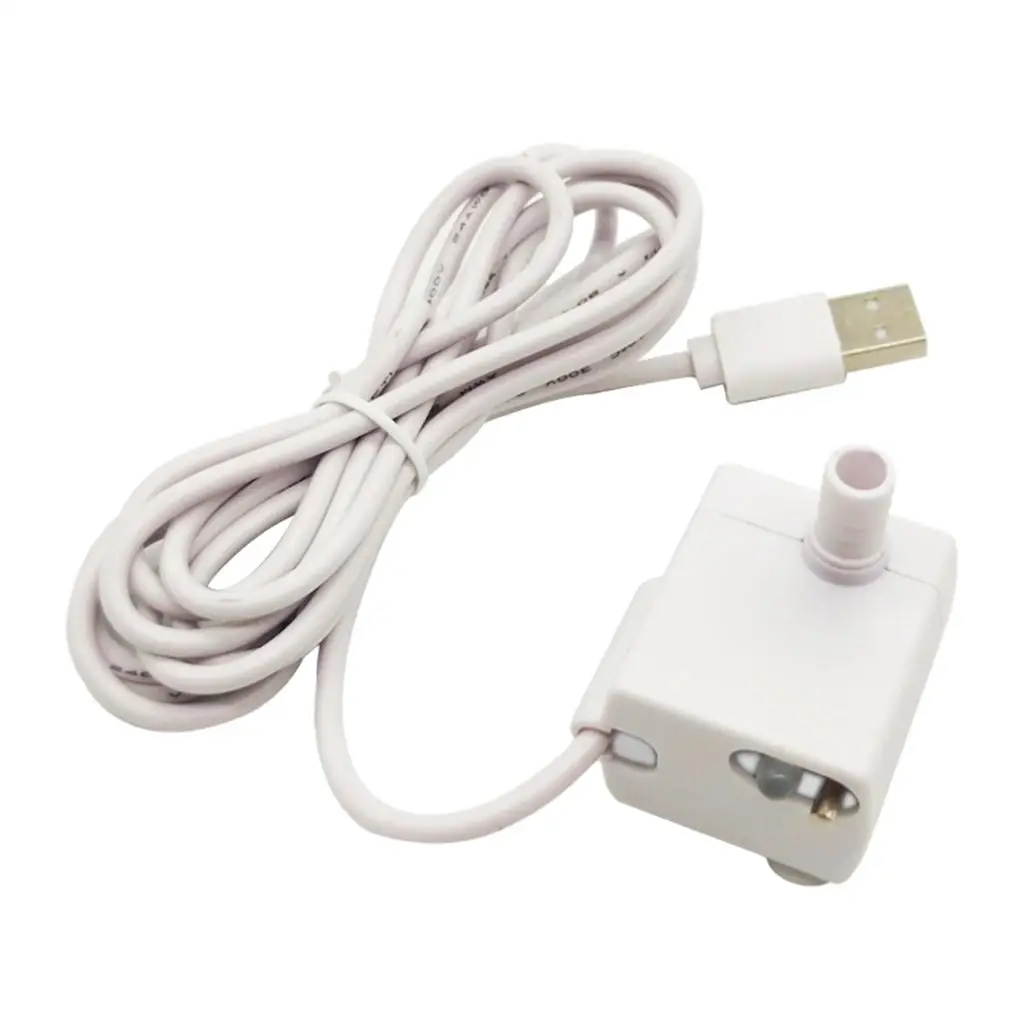 Bomba de agua alimentada por USB para gatos, fuente sumergible impermeable de 5V, silenciosa para - imagen 4