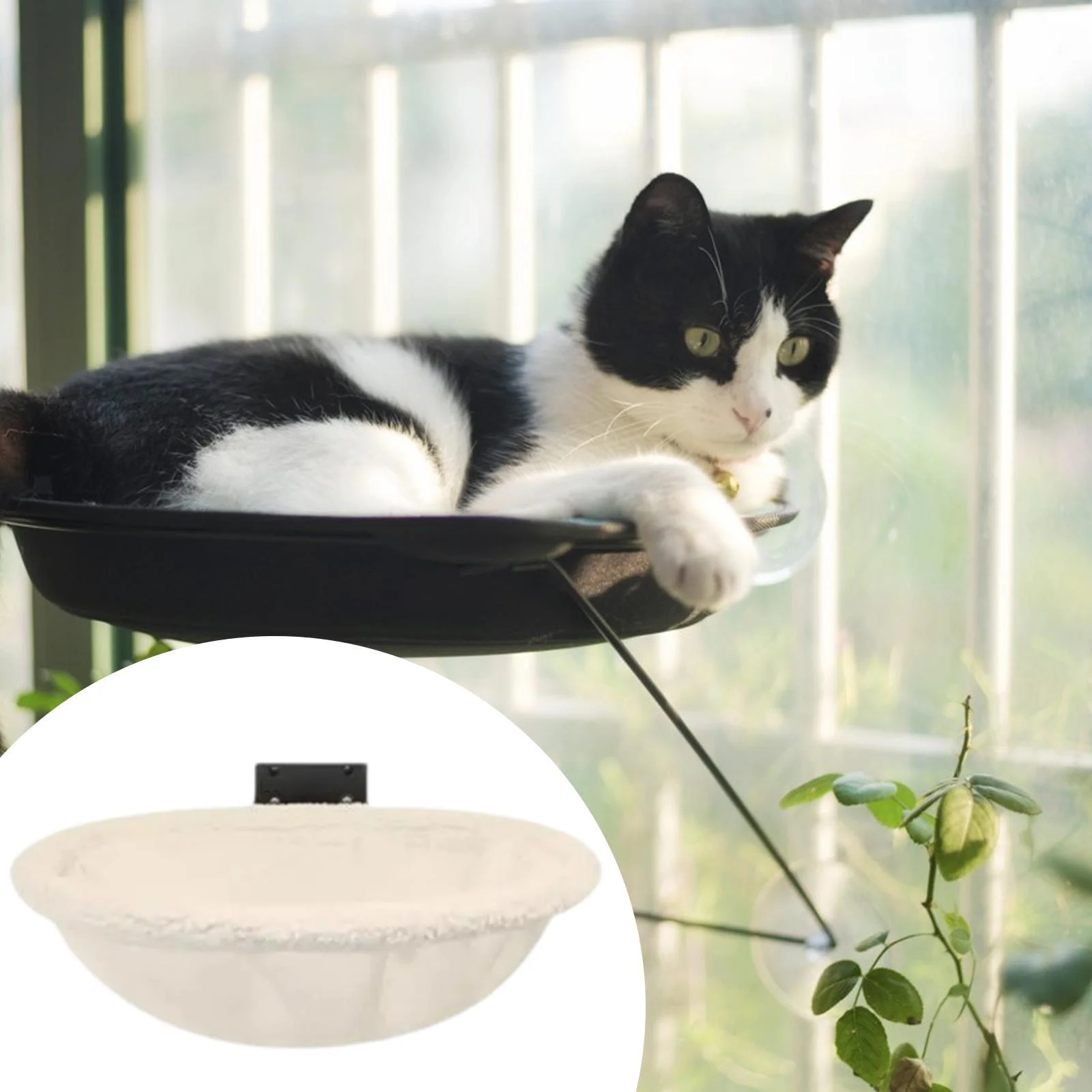 Hamaca gatos ventana plegable transpirable para tomar el sol
