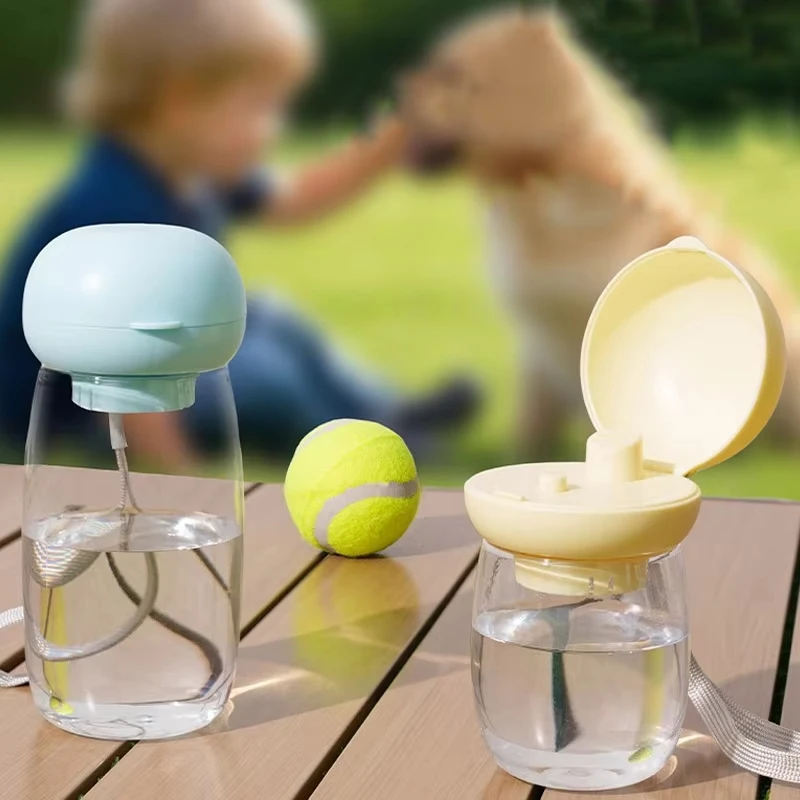Cuenco alimentador para mascotas de 300/550ml, dispensador de agua 2 en 1, botella de viaje portátil para caminar para perros y gatos, cuencos para beber para cachorros, suministros para mascotas - imagen 2