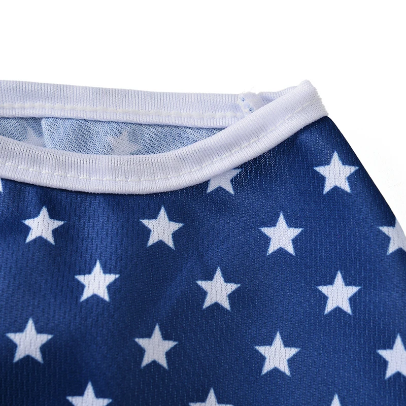 Camiseta de gato para perros pequeños y medianos, disfraz transpirable para mascotas, día de la independencia, 4 de julio, chaleco de gatito, ropa de Pug Corgi - imagen 3