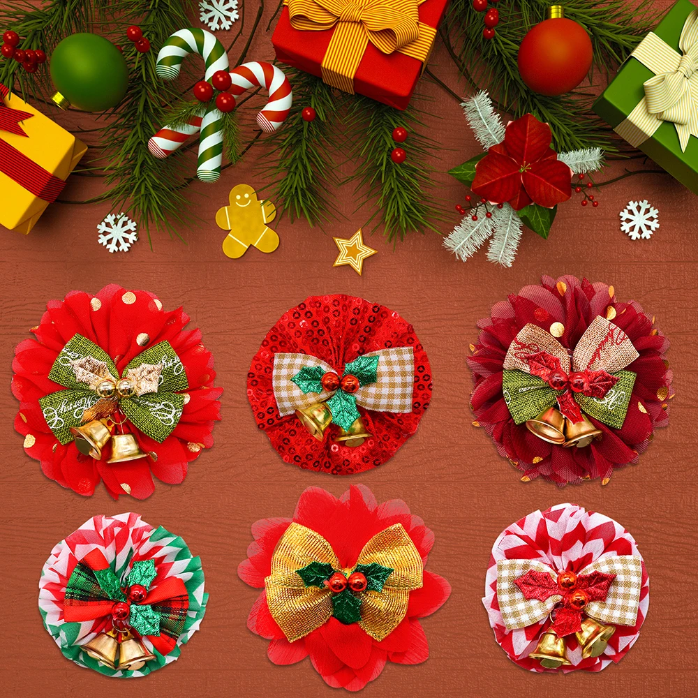 50 Uds. Accesorios Navideños para Perros con Pajaritas Navideñas y Collar Deslizante - imagen 5