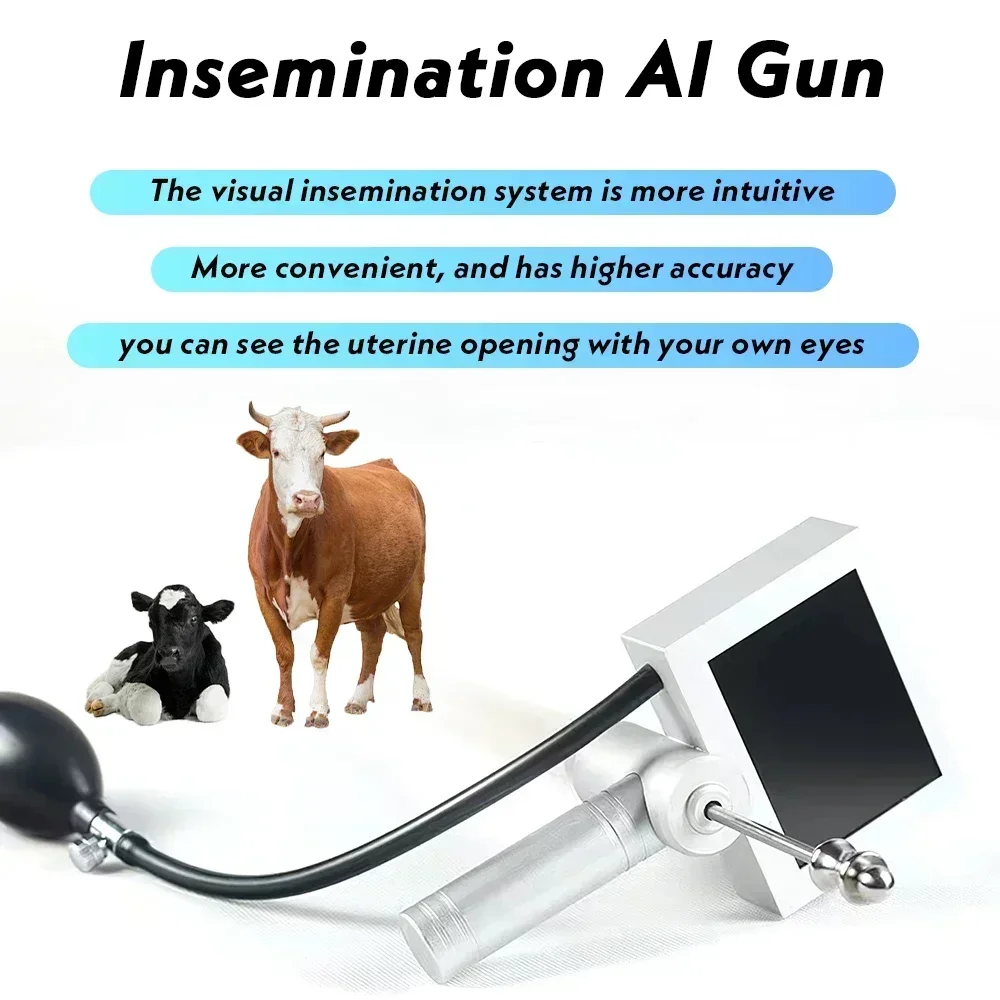 Pistola de inseminación Artificial Visual Digital veterinario para máquina de inseminación Artificial de vacas y ganado con cámara - imagen 3