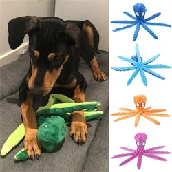 Pulpo chirriante de peluche para perros – Juguete masticable para cachorros