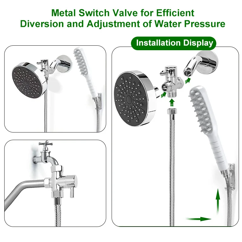 Cabezal de ducha de plástico para mascotas, cepillo de masaje, guantes, suministros de baño para perros y gatos, limpieza profunda de mascotas, herramientas para el cabello largo, productos de accesorios - imagen 3