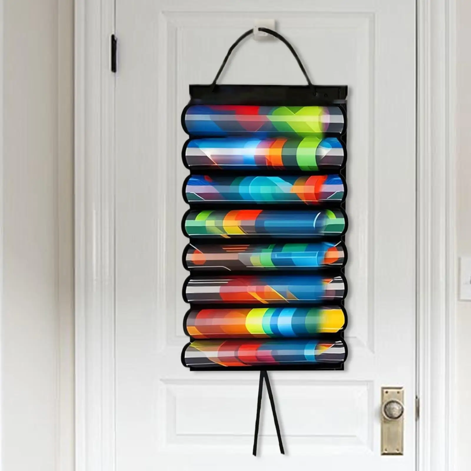 Estuche para alfombrilla de juego de cartas, organizador de 8 alfombrillas de juego, contenedor de montaje en pared que ahorra espacio con gancho para dormitorio, sala de estar, estudio RV - imagen 4