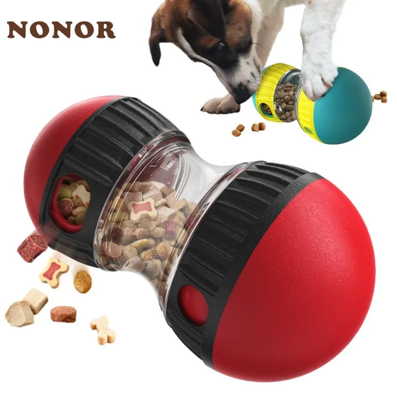 Juguete interactivo perro pelota dispensadora golosinas comedero lento - imagen 3