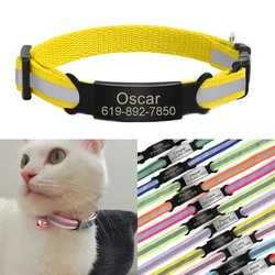 Collar reflectante para gatos y Chihuahuas – Grabado con campana segura