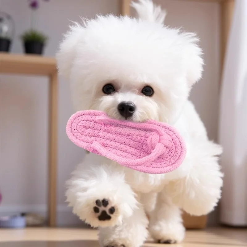 Juguete de algodón interactivo para masticar y salud dental en perros - imagen 5