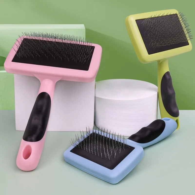 Cepillo removedor de pelo para perros y gatos, peine de acero inoxidable para el cuidado de mascotas, productos para mascotas con apertura de nudo - imagen 2