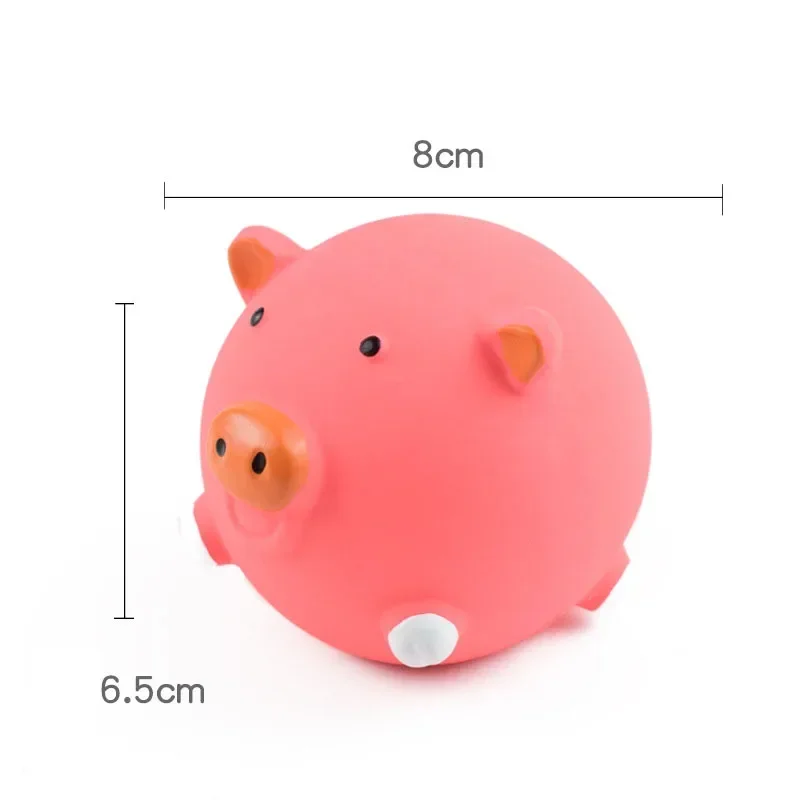 pink round pig