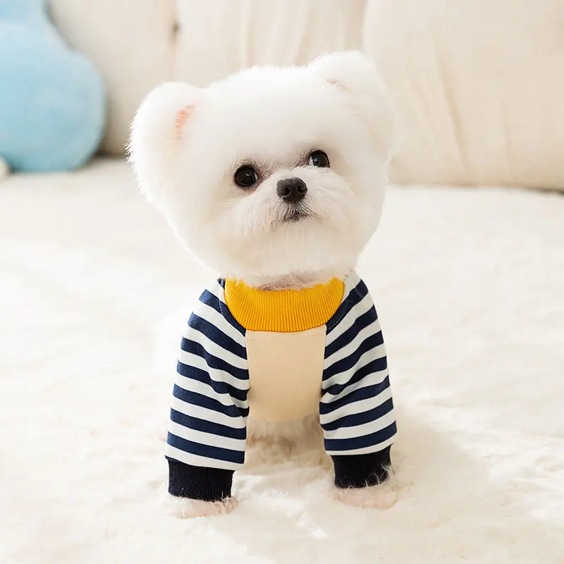 Sudadera con capucha de cuatro patas para mascotas, mono para mascotas, gato de peluche, Schnauzer, abrigo para perros pequeños, ropa para cachorros, otoño e invierno - imagen 2