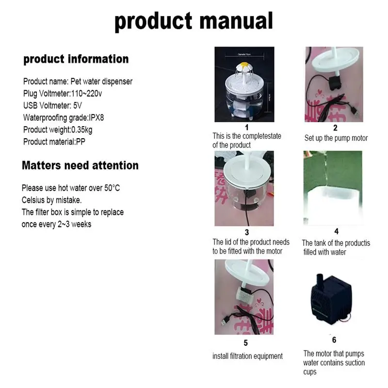 Fuente agua gato - Uso en mascotas