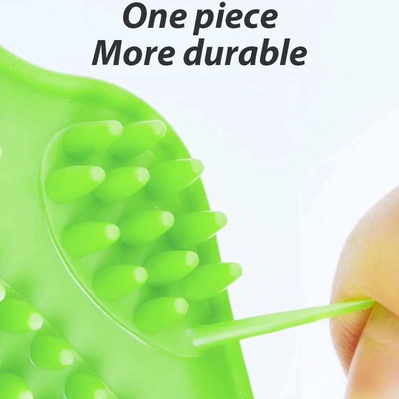 Cepillo de baño de silicona para mascotas, herramienta de cuidado del cabello para gatos y perros, guantes suaves para lavar el baño, accesorios para mascotas - imagen 4