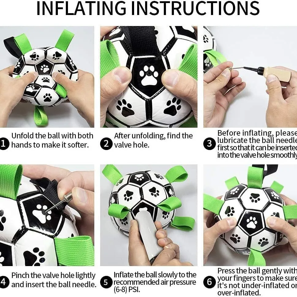 Pelota resistente a mordeduras para perros – Juguete fútbol exterior - imagen 5