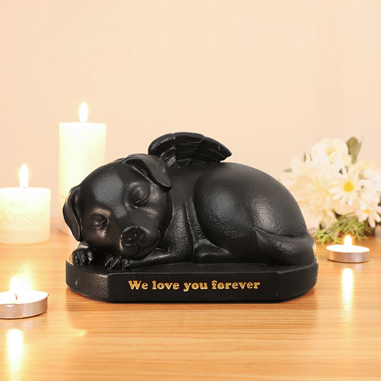 Urna de cremación de resina para mascotas, animales, perros, gatos, cenizas, recuerdo, urna conmemorativa, caja de almacenamiento funeraria para cachorros y gatitos, suministros para mascotas - imagen 2
