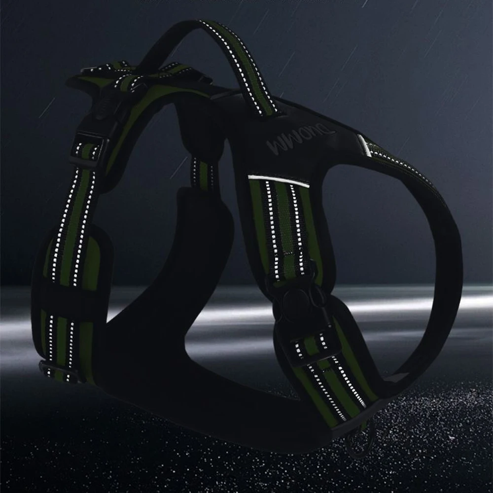 قوي الفرنسية البلدغ حزام لربط الحيوانات الأليفة مع مقبض المشي الكلب الكبير يسخر للكلاب المتوسطة الكبيرة شيبا إينو الصلصال mascotas الملحقات - imagen 4