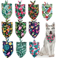 Bandana tropical sandía y flamenco para perros y gatos