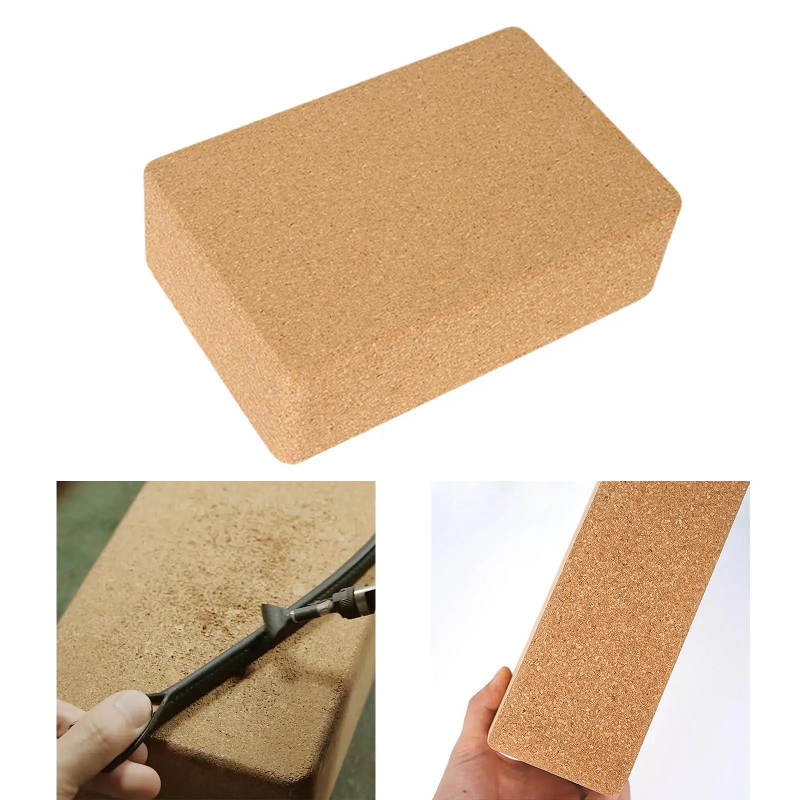 Bloque de corcho protección marrón reemplazo alto, accesorios de bricolaje hechos a mano resistentes, herramienta de artesanía de cuero