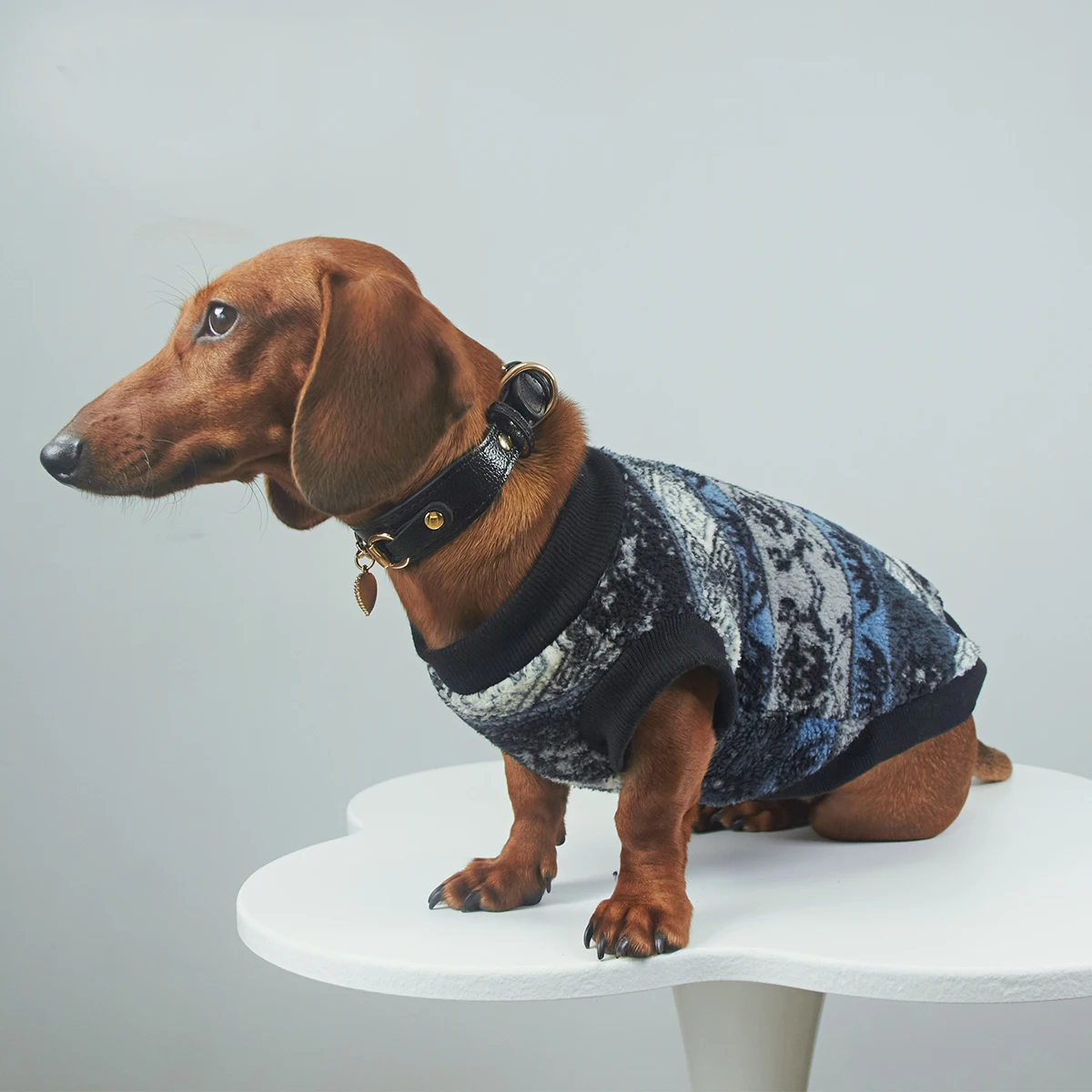 Suéter bohemio cálido para perros pequeños y medianos, abrigo suave de manga corta de invierno para perros tejón, disfraz de vacaciones para perros salchicha - imagen 2