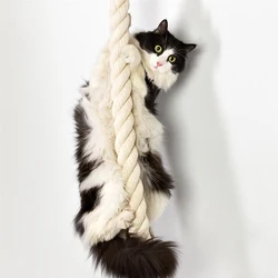 Árbol rascador de pared con hamaca y estantes para gatos