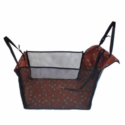 Funda de asiento para coche con malla transpirable para perros