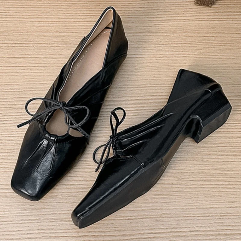 2025 zapatos planos casuales de moda para mujer Mary Jane nuevo estilo Simple suave versátil cómodo zapatos de mujer individuales - imagen 2