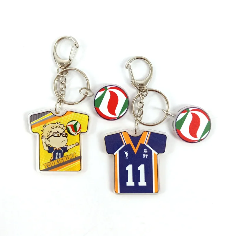 Llavero acrlíco Haikyuu - camiseta voleibol, diseño anime para fans - imagen 4