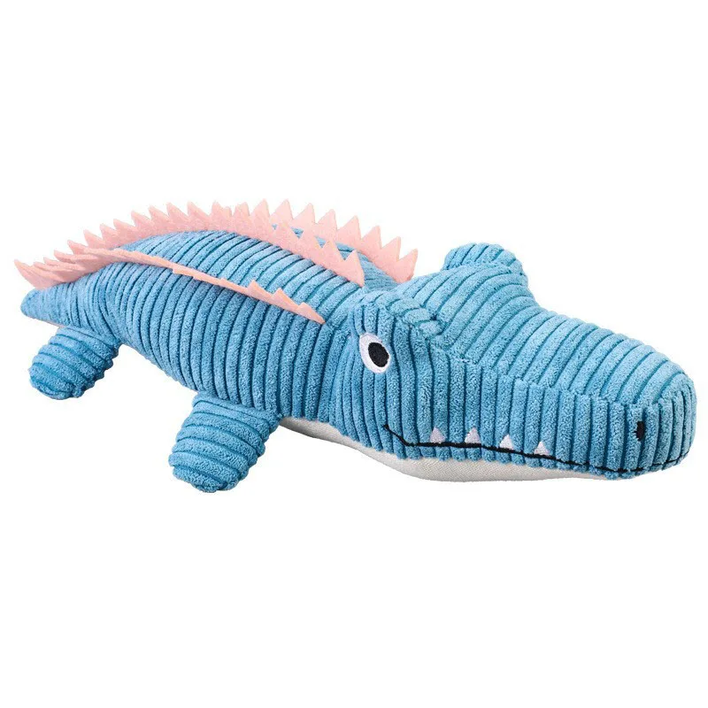 Juguete cocodrilo de peluche interactivo con sonido para perros y gatos - imagen 2