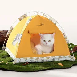 Tienda impermeable para gatos y perros al aire libre con cojín grueso