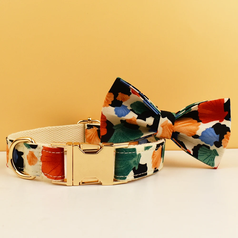 Collar de lujo con correa para perro, conjunto de arnés con logotipo personalizado, accesorios ts - imagen 4