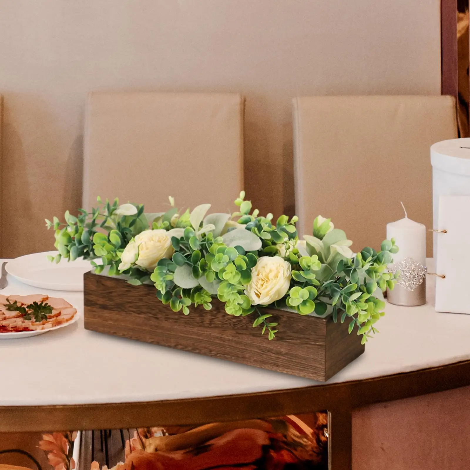 Floral Table Centerpiece Artificial Flowers Decorative Tabletop Ornament Artificial Bonsai for Shelf Indoor Cafe Living Room Floral Table Centerpiece Artificial Flowers Decorative Tabletop Ornament Artificial Bonsai for Shelf Indoor Cafe Living Room