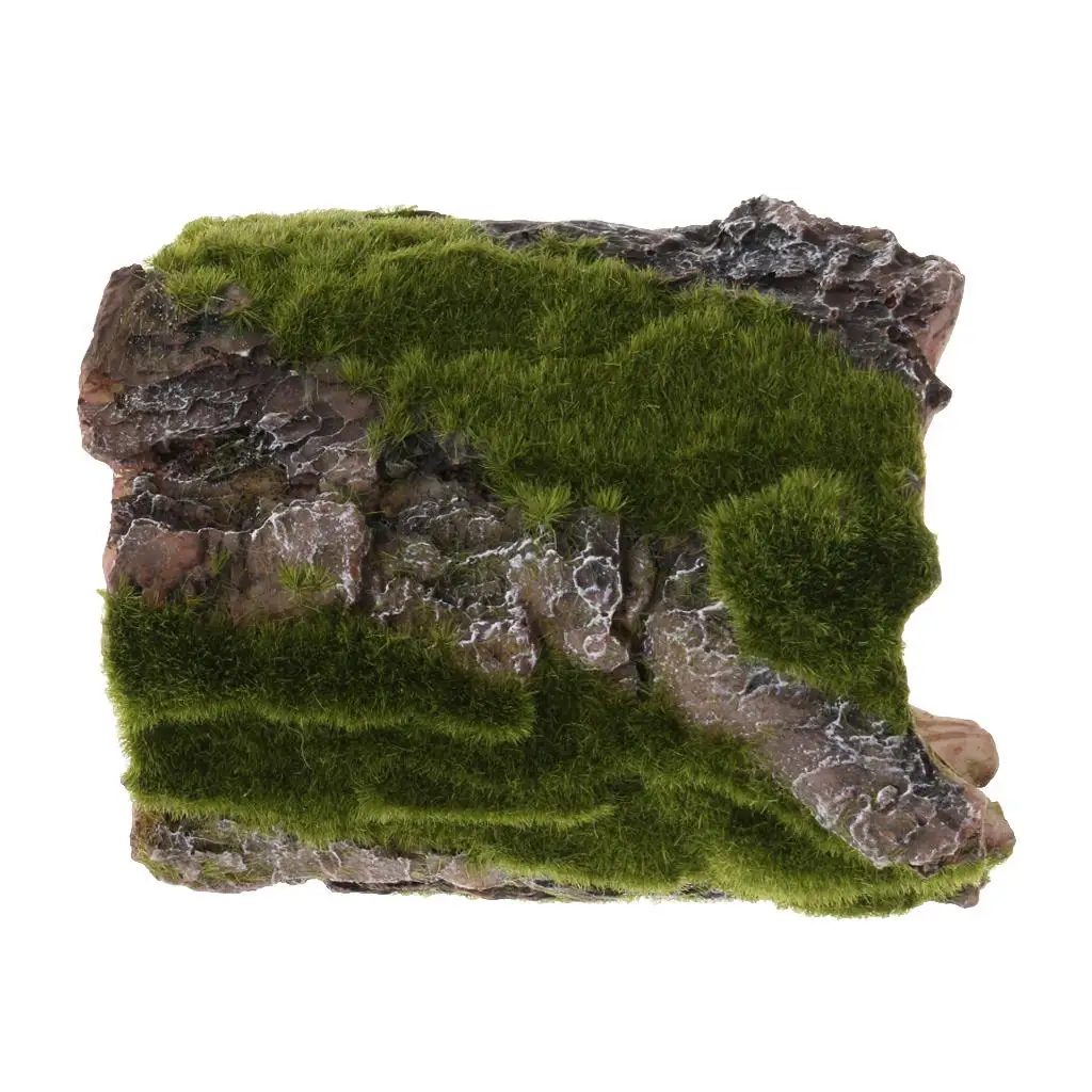 Resin Tree Bark Bends Reptile Hides Cave Reptile Vivarium Decor for Home