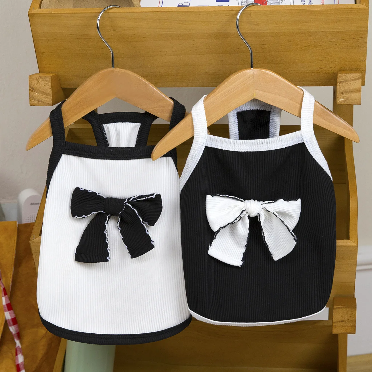 Chaleco con lazo para gatos – Camisola fina primavera verano - imagen 3