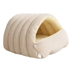 Cama para gatos, nido para mascotas, nido para gatos suave y acogedor para las cuatro estaciones, casa para mascotas, suministros para mascotas, conejito, hámster, erizo interior