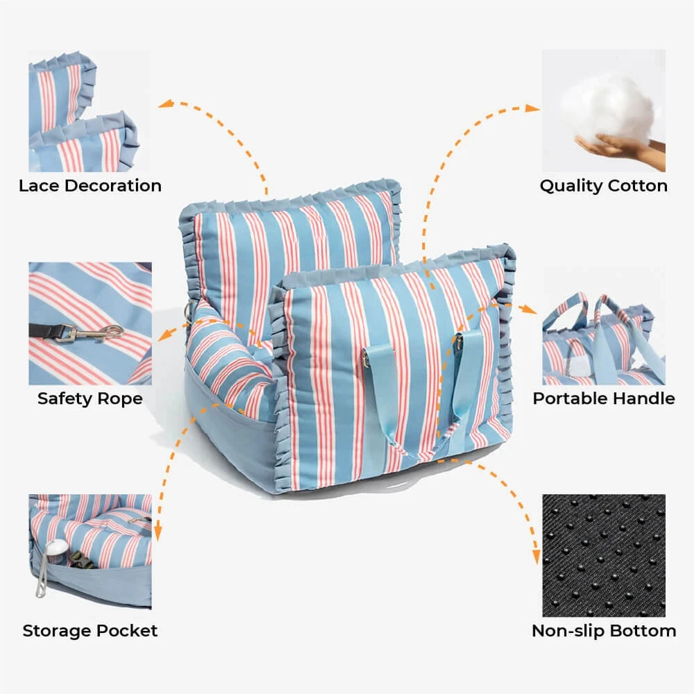 Perrera de limpieza extraíble para perros, cama para perros, perrera para mascotas, impermeable, estera para perros pequeños y grandes, asiento de coche de seguridad para viajes para perros - imagen 5