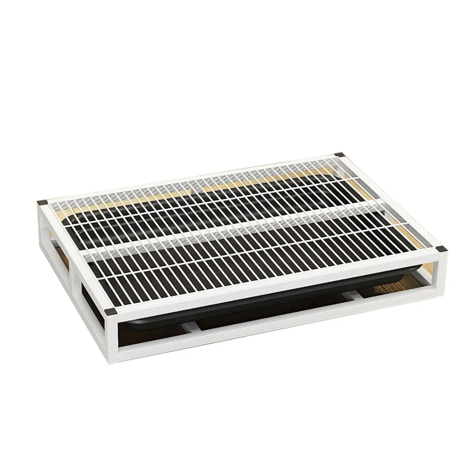 Bandeja para orinal para perros portátil con cajón, rejillas de malla, inodoro de entrenamiento lavable - imagen 5