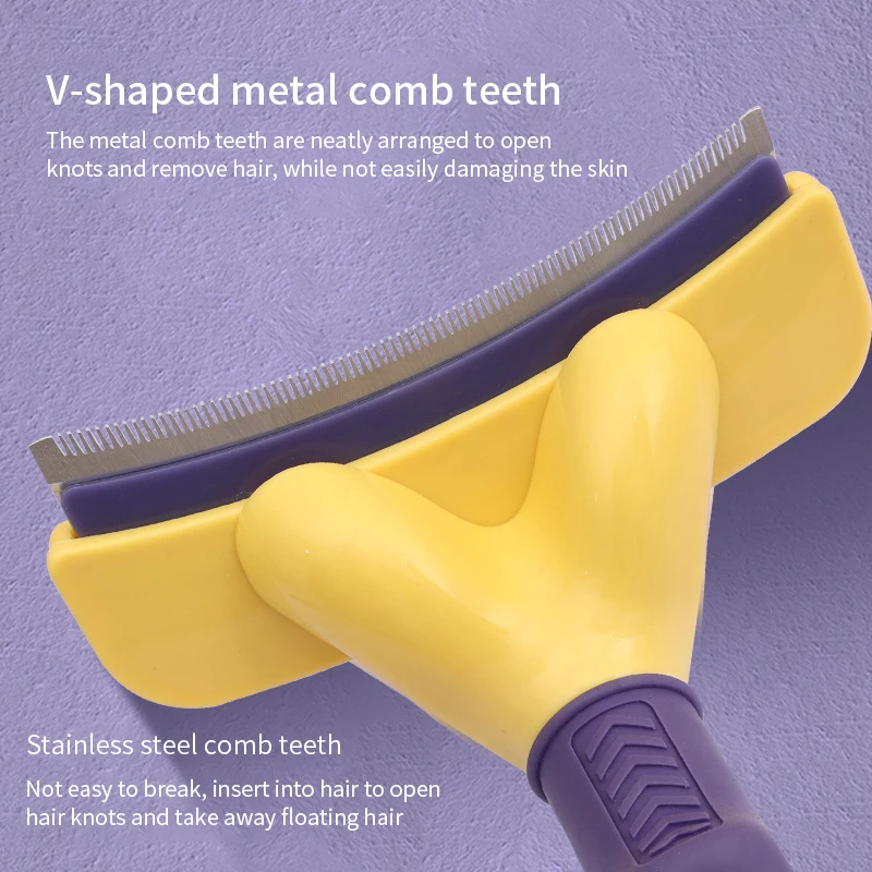 Cepillo para perros, accesorios de aseo, suministros para el cuidado del cabello de gatos, removedor de pelo para mascotas, peine anudado, perros grandes, pelo corto, perros, Anti piojos - imagen 3