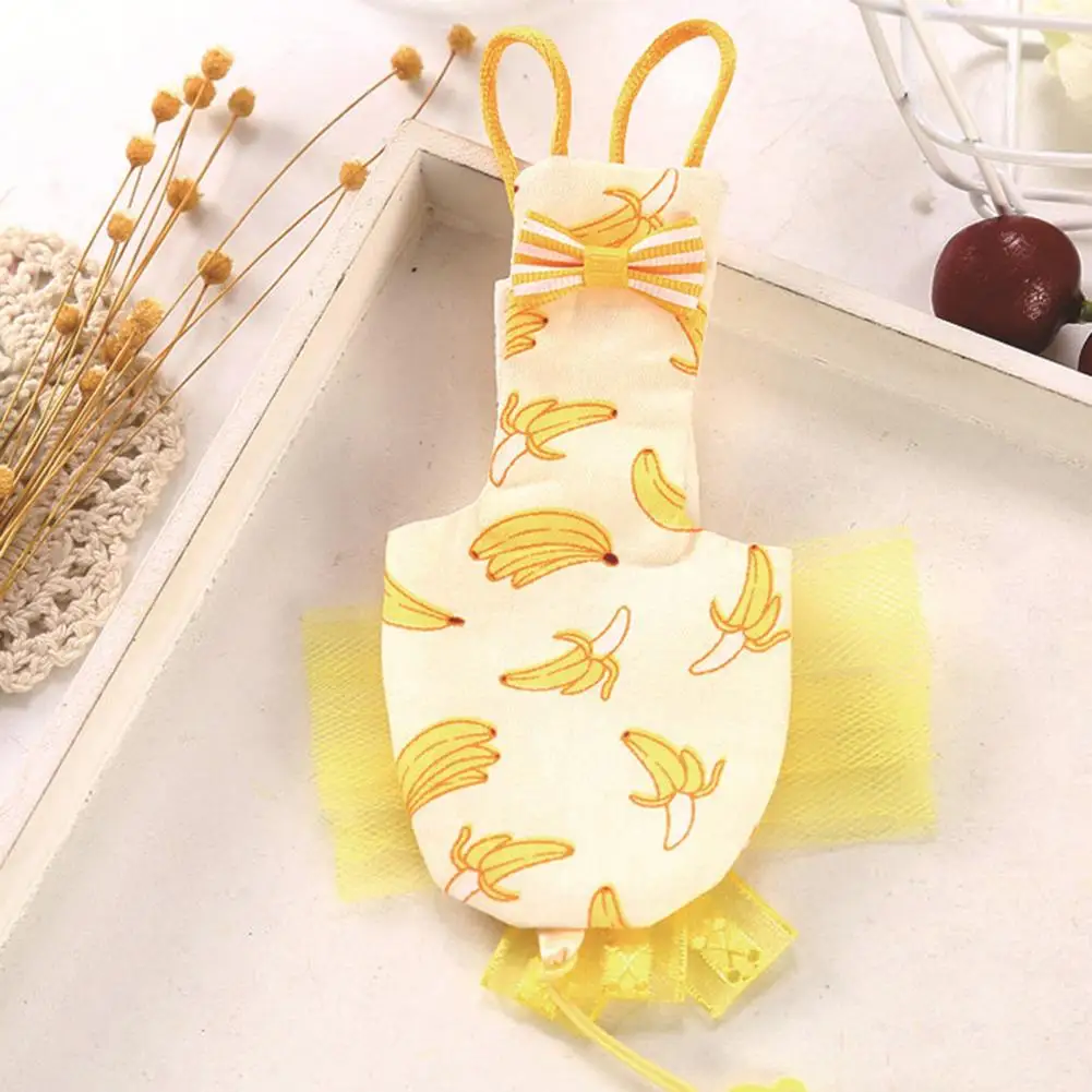 Traje de algodón para pájaros, ropa de cacatúa con estampado de Color hecho a mano, productos para mascotas de Interior para animales pequeños