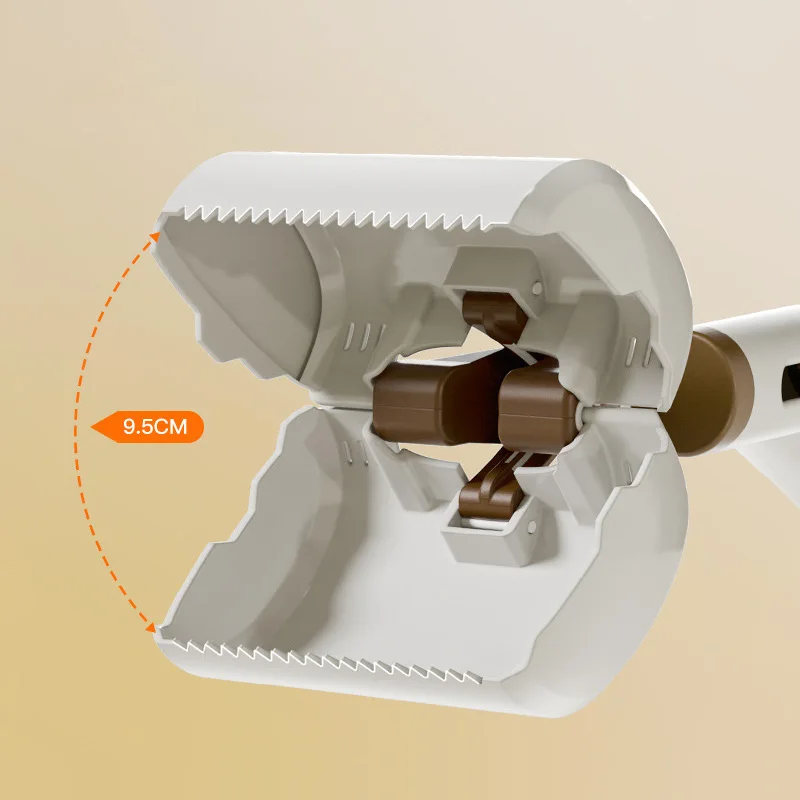 Recogedor de inodoro para perros de mango largo, Clip portátil para recoger excrementos de mascotas, artefacto de pala para excrementos de cachorros con dispensador de bolsa para excrementos - imagen 3