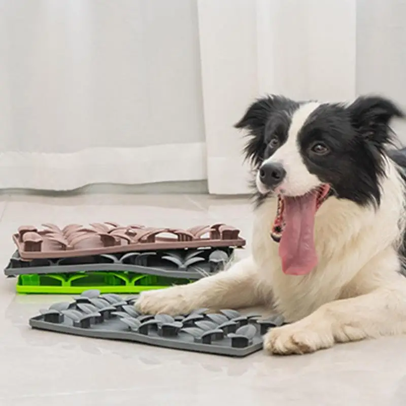 Alfombrilla de alimentación lenta para perros y mascotas, esterilla con ventosas de fondo, barreras para comer comida, esterilla para interior y exterior - imagen 3