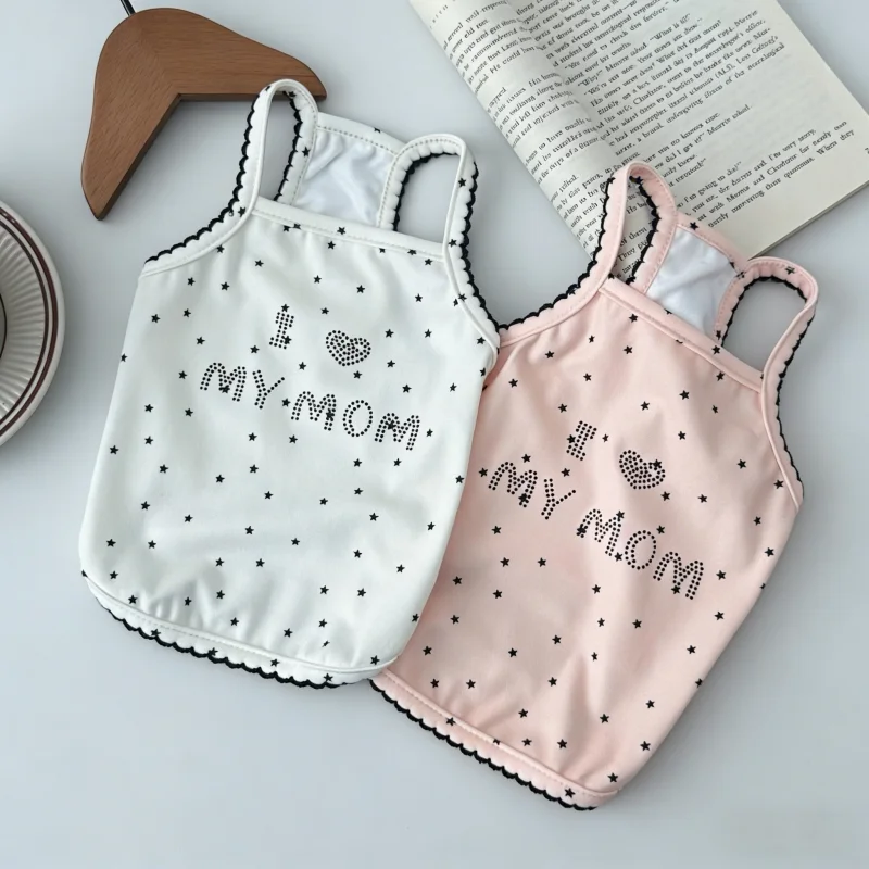 Chaleco para perro con estampado de letras y estrellas - verano - imagen 3