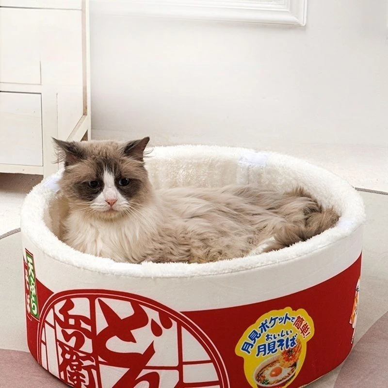 Cama creativa para gatos, esponja, camas grandes para gatos, mascotas, gatitos, perros pequeños, sofás cama con tapa, cachorro, gatito, interior, producto divertido para mascotas - imagen 4