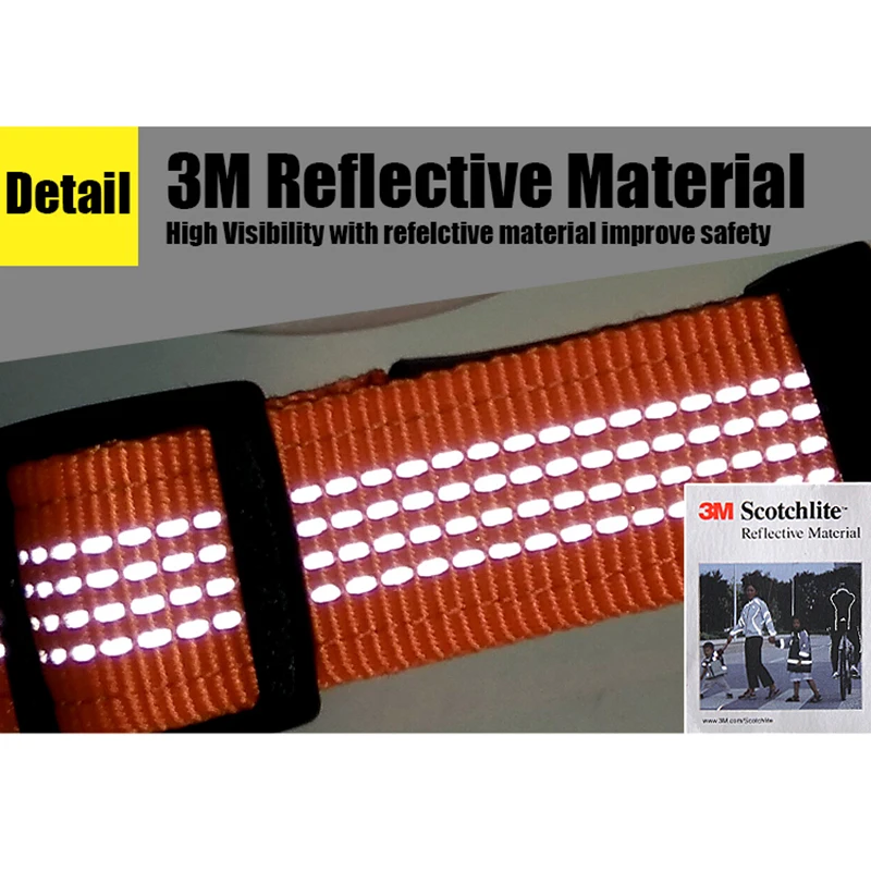 Truelove-arnés para mascotas, nailon reflectante ajustable con cuello, correa, luz LED, neopreno acolchado, senderismo, correr, TLH6171, envío directo - imagen 4