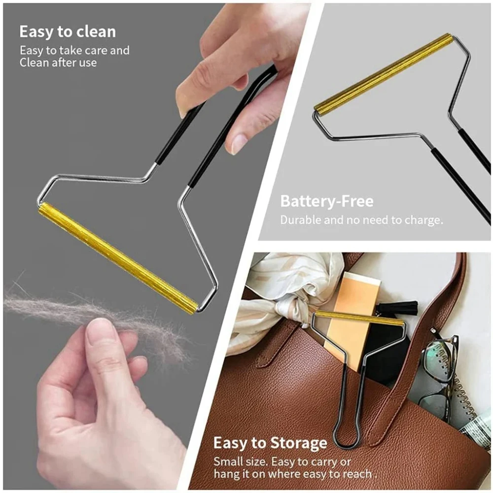 Quitapelusas portátil para ropa, afeitadora de tela pelusa, eliminador de pelusas para alfombras de mascotas, abrigo de lana, pelos, herramientas de cepillo de limpieza - imagen 3