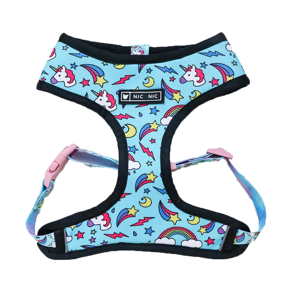 Blue dog harness