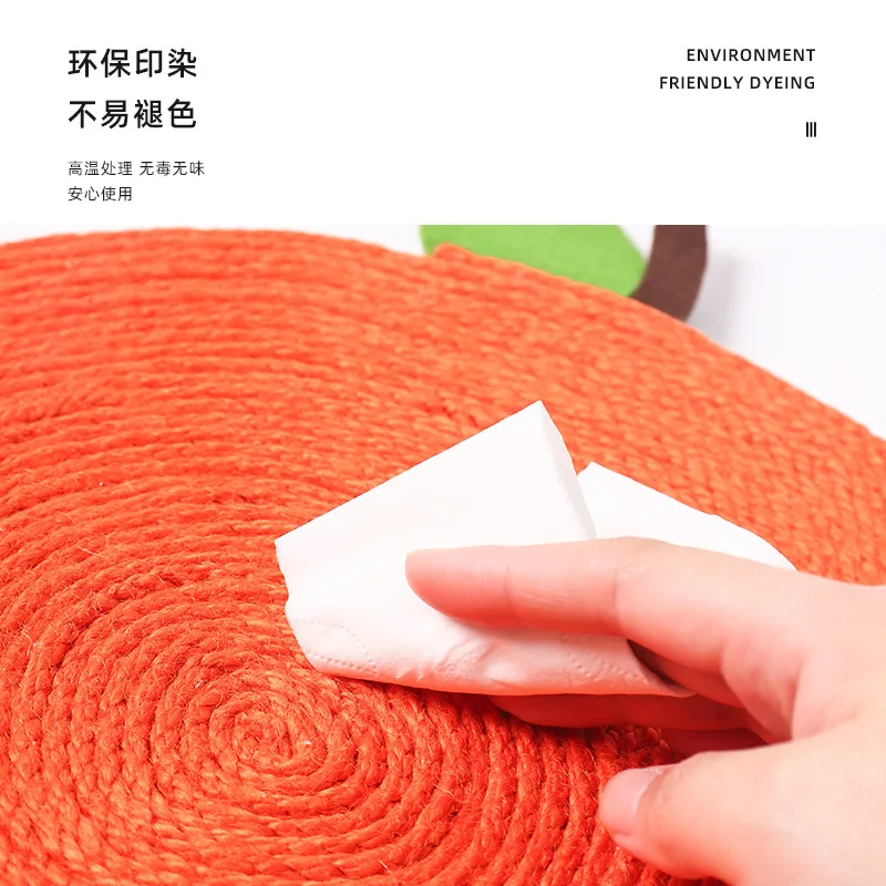 Cuerda de cáñamo de Sisal para rascador para gatos, cuerda de cáñamo resistente a las rascador para gatos anaranjadas, juguete para gatos, cojín de garra de sofá antiarañazos, rascador para gatos - imagen 5